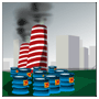 Waste or flue gas